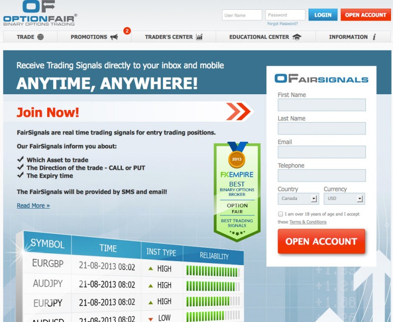 binary options reviews opteck